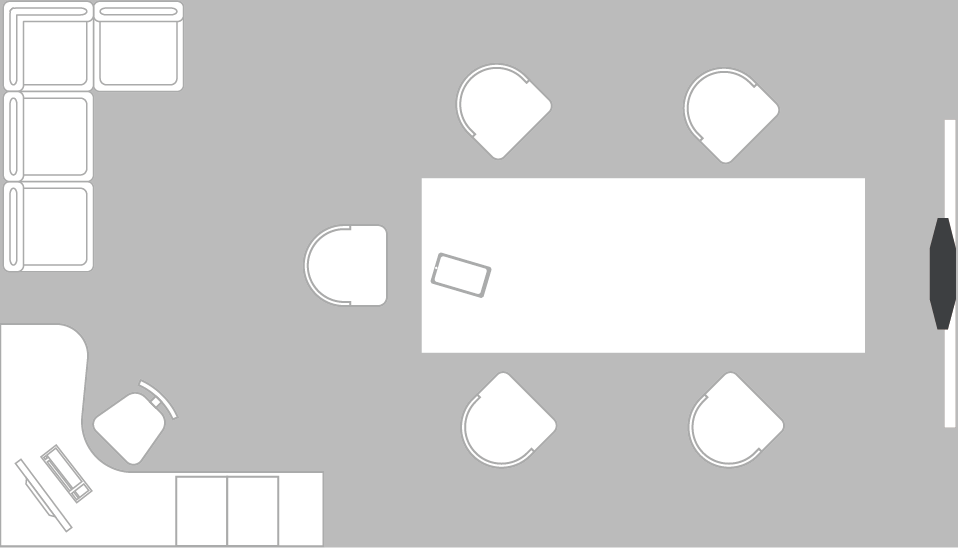 Open / Huddle Spaces - Floor Plan