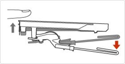 When the key is released: The key returns to its resting position naturally under the weight of the hammer.