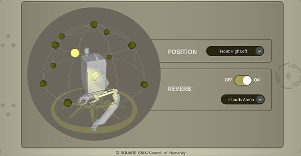 Yamaha ZG01 042 / ZG01 153: 3D CHAT SPACE: Clearly distinguish between game and chat audio