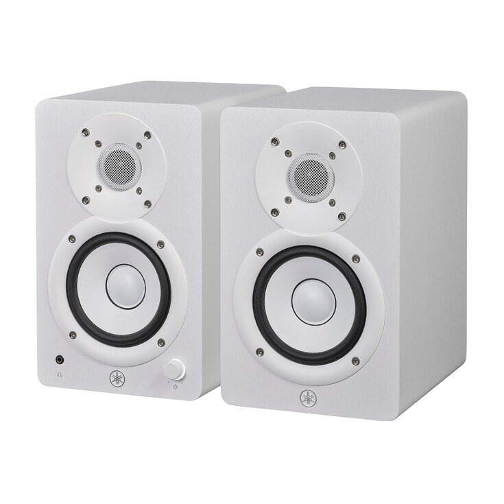 Yamaha Powered Studio Monitors HS4 white angle