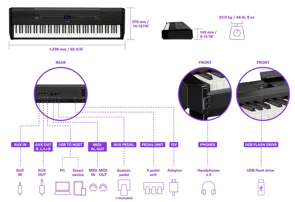 P-525 - Overview - P Series - Products - Pianos - Musical