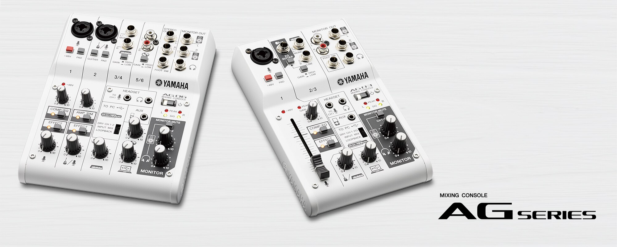 YAMAHA AG03（美品）動作品・AG06箱＆付属品付き 配信に！録音に！！WEB会議に！！！大人気なYAMAHA / AG03・AG06再入荷