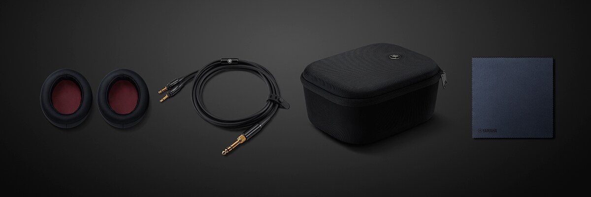 Assorted accessories for the YHC3000 headphones