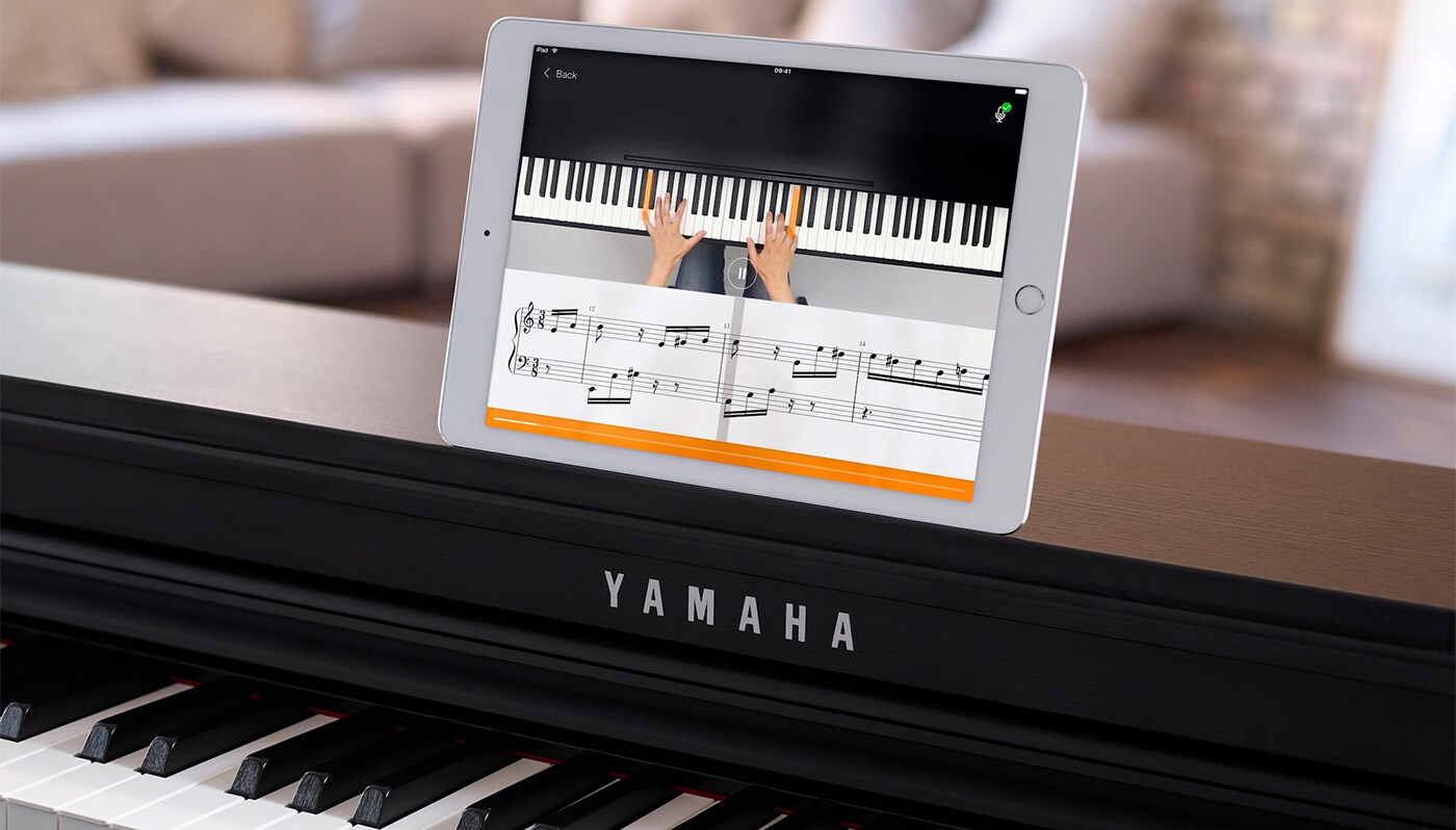 Works with your real piano or keyboard *without any cable